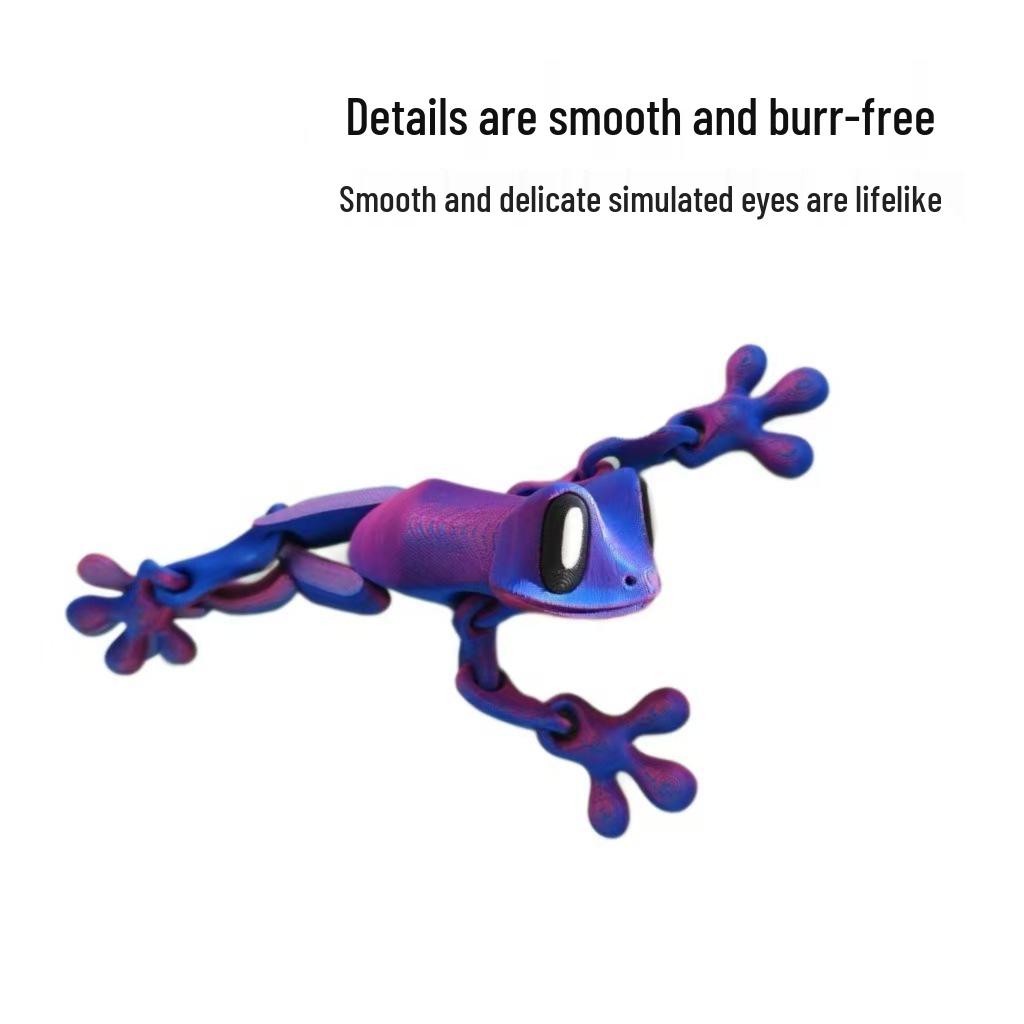 3D Магнитная лягушка, подвижная фигурка - Оригинальное украшение для рабочего стола и холодильника, игрушка