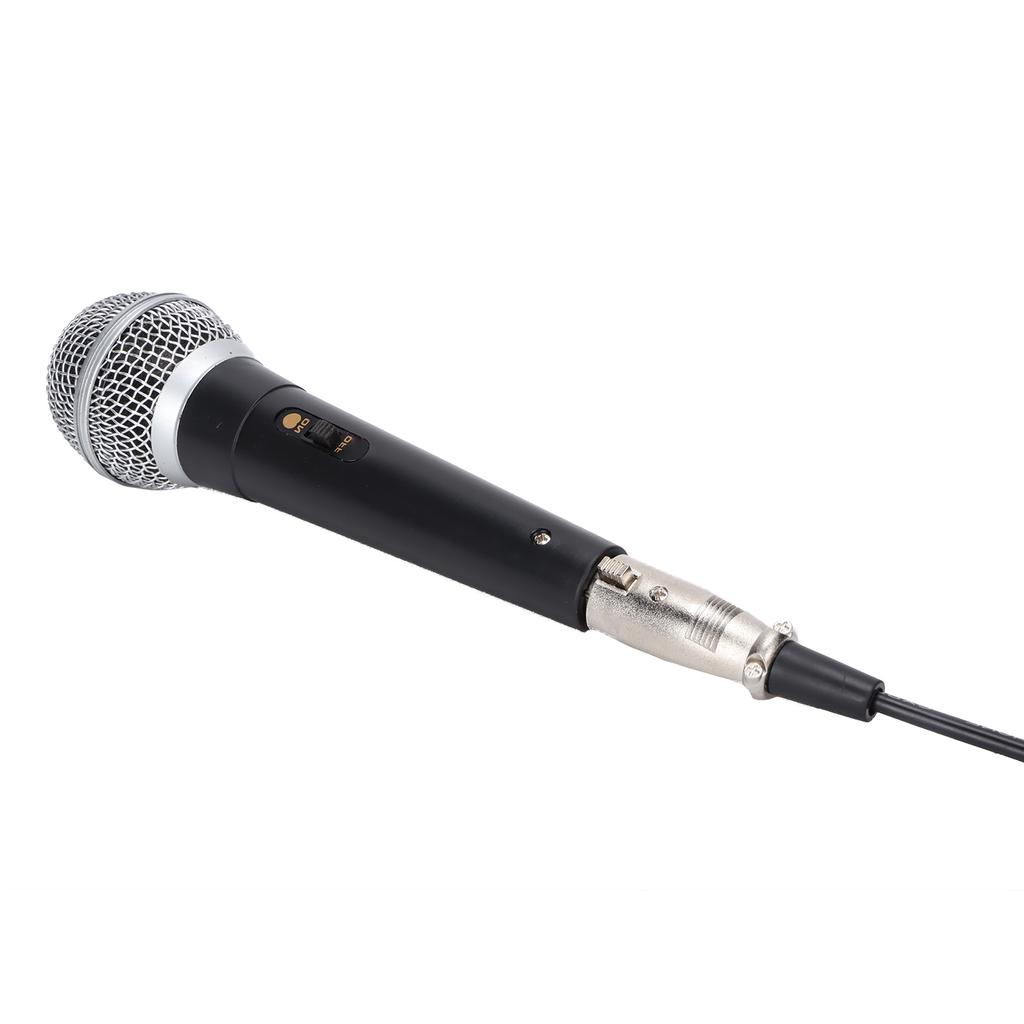 XLR Microphone with XLR To 1/4 Inch Cable Audio Connection Handheld Microphone Suitable for Stage Karaoke Singing and Recording