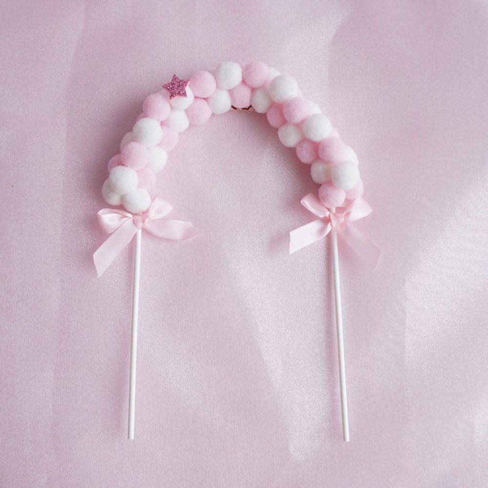 1 шт. Золотая бусина арка меховой шар подвеска мягкий помпон облако праздничные принадлежности выпечка вставка открытка сделай сам торт