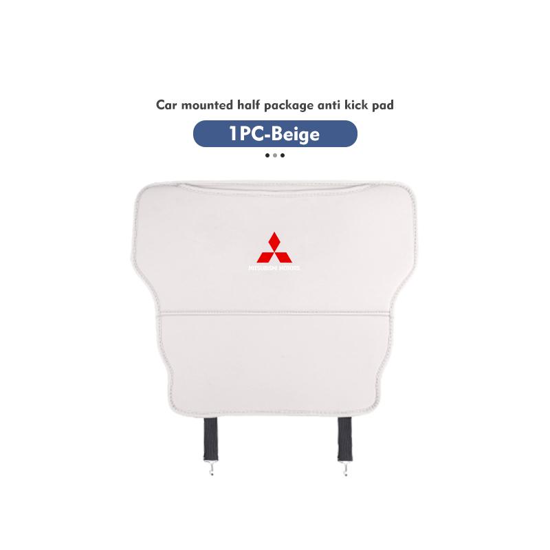 Защитные коврики на спинки автомобильных сидений от пинков, кожаный органайзер, чехол-защита для Mitsubishi Outlander Pajero Sport Lancer EX ASX L200 Eclipse