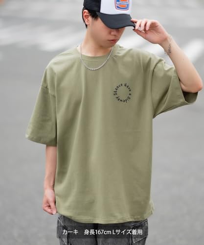 IMPROMES Casual SIDEWAYSTANCE Short Sleeve Record Print T-Shirt, Men's, White