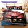 Supernatural Tv Series Poster Pattern Bedding Set Quilt Cover Pillowcase Home Decor Gift (1 * duvet cover + 2 * pillowcase, withou