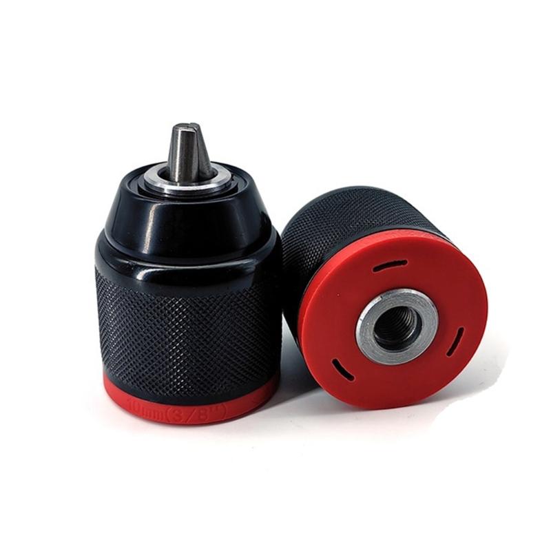 Threaded Metal Drill Chuck Square Quick Grip Adapter Chuck for Drill Bit Screwdriver Tap Socket Drill Accessories