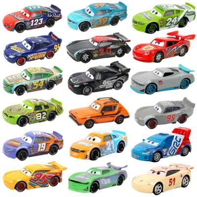 Оригинальные игрушки Disney Pixar Cars Молния Маккуин Джексон Шторм Король Мэтр 1:55 Литая металлическая модель автомобиля из сплава Детский подарок