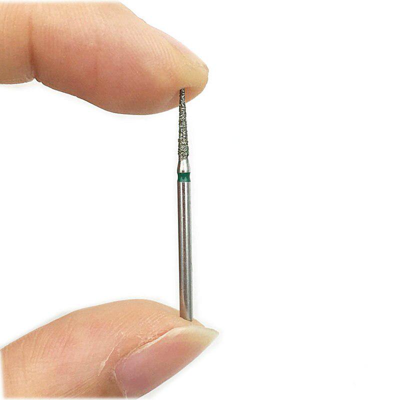 10 шт., стоматологические алмазные боры, полировальные, сглаживающие, отбеливающие, грубые, FG, высота 1,6 мм, наконечник TC-X21C