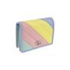 Gucci GG Marmont Series Silver Label Bi-fold Flip Color Block Quilted Leather Wallet Card Holder Women's Color Candy Color Unicorn Color