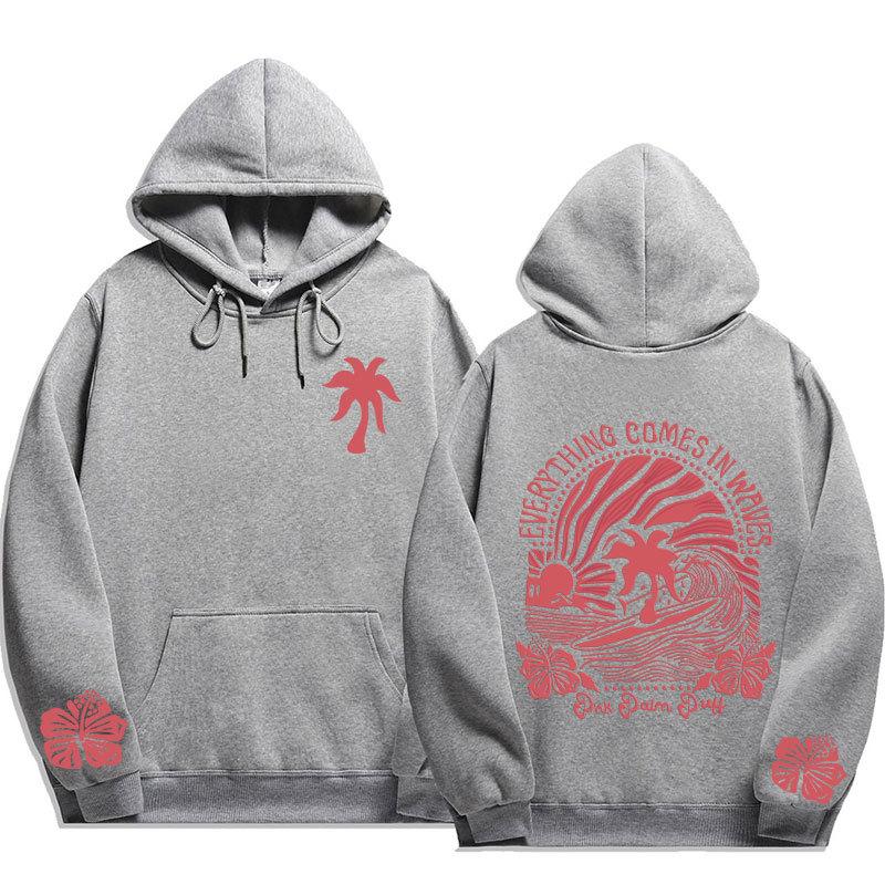 Женская толстовка-унисекс с капюшоном Chasing Sunsets Print Ribbed