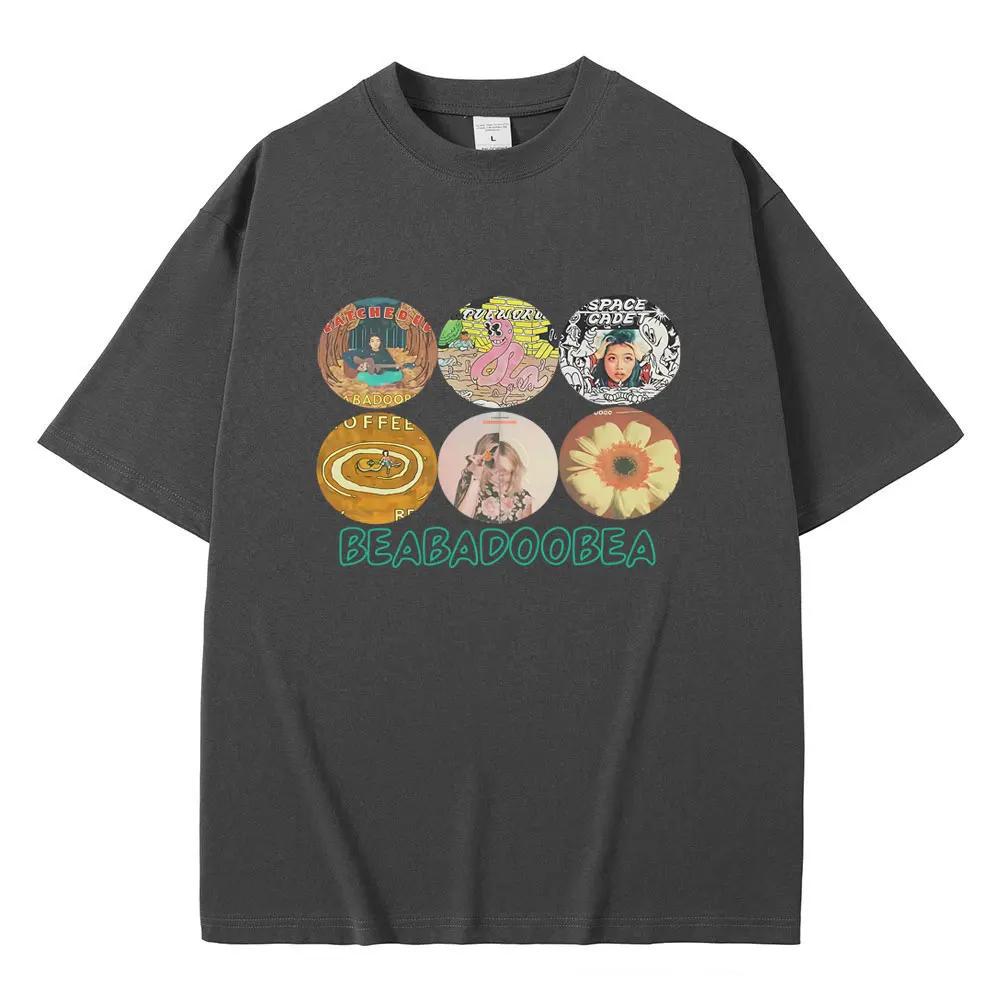 Beabadoobee Music Album Cover T-shirt Men Women Fashion Oversized Short Sleeve Tee Shirt Male Casual Vintage T Shirts Fans Gift
