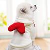 Christmas Dog Clothes, Rudolph & Heart Fleece-Lined Pet Costume, Warm Puppy Sweater Outfit, S–XL