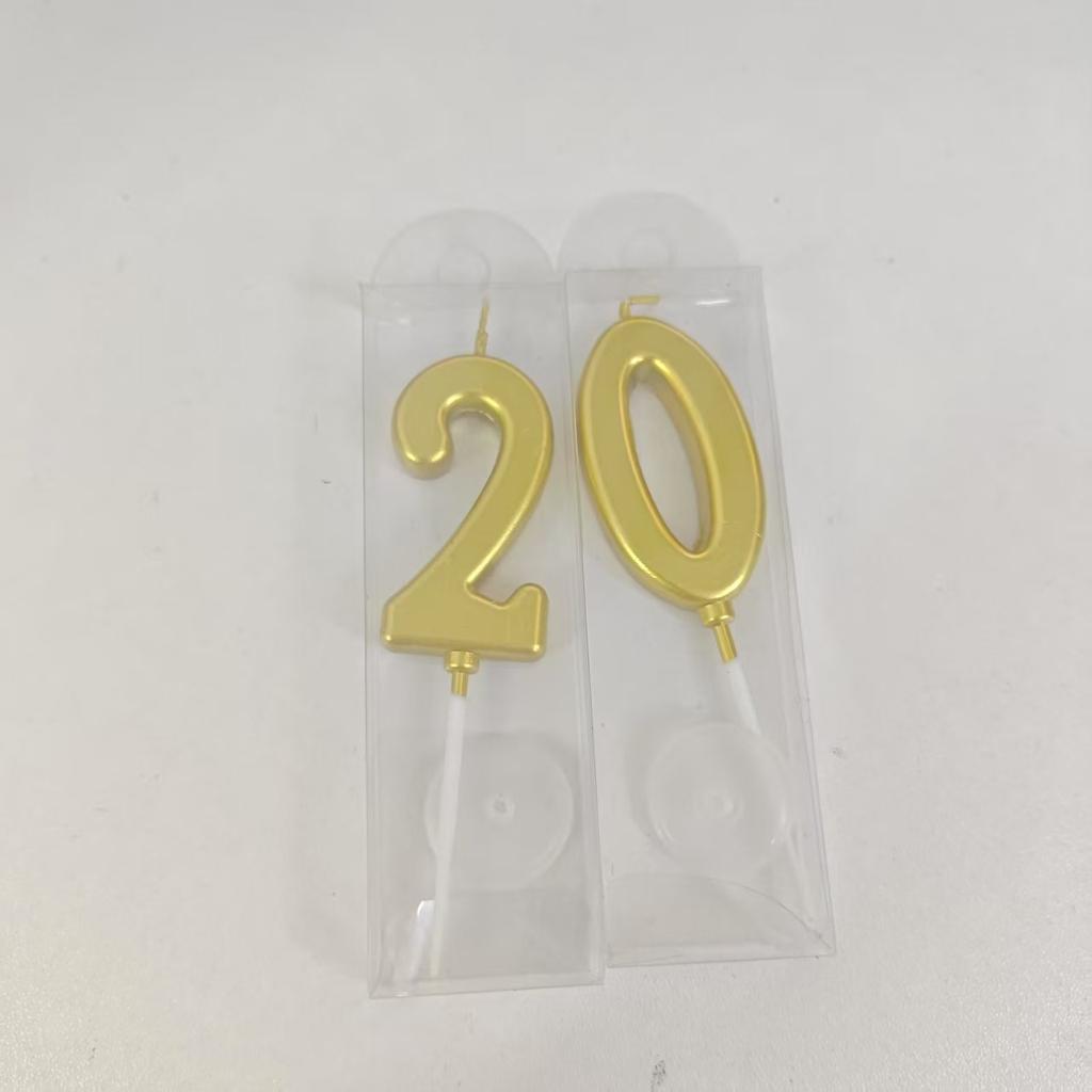 1/2/10 шт. Свечи-цифры на день рождения, золотые свечи-цифры, свечи-цифры на торт, празднование вечеринки