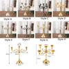 Metal Zinc Zinc Alloy Candle Holder Electroplated Candelabrum European Candlestick  Hotel