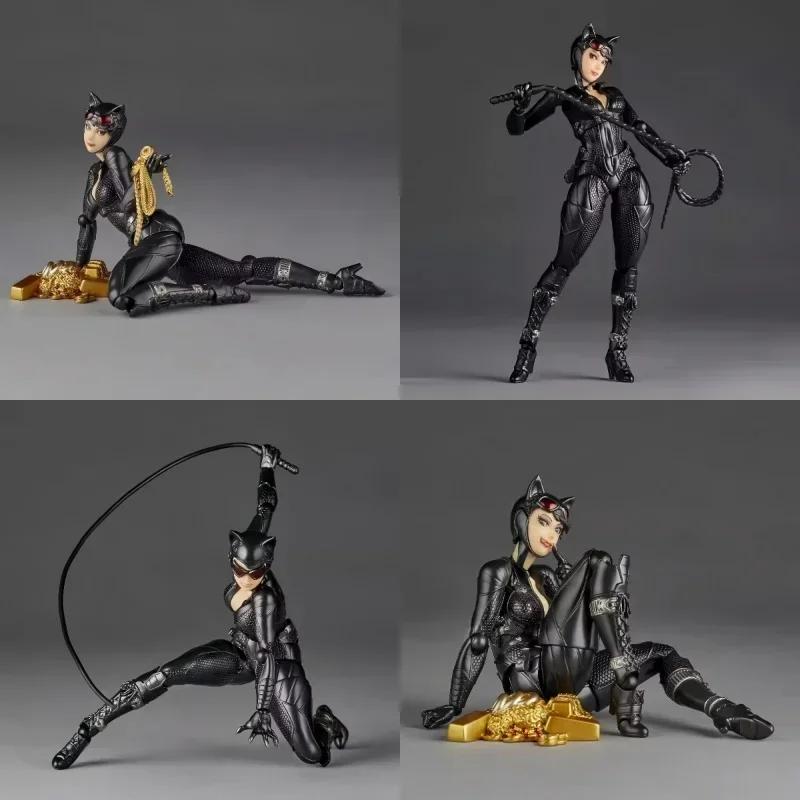 Новая экшн-фигурка Женщины-кошки от Kaiyodo Селина Кайл Revoltech Amazing Yamaguchi Коллекция Аниме Модель Декор для стола Игрушки Подарки