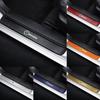 NADH5 4PCS Carbon Fiber Car Door Sill Protection Door Sill Anti-Scratch Stickers For Skoda Yeti Octavia A7 A5 Kodiaq Karoq Rapid Fabia
