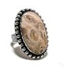 Драгоценный камень Яшма Перо Корня Серебро 925 пробы Подарок Ювелирное изделие Кольцо Размер 8.5