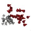 20x Rivets for Screwing Screw Decorative Leather Metal