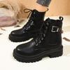 New  Autumn and Winter Fashion Thick Soled Short Boots Large-sized Outdoor Women's Boots Anti Slip Waterproof Women's Shoes
