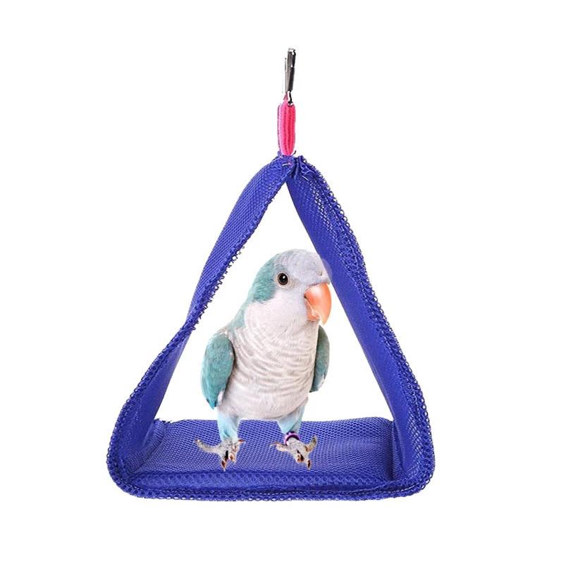 Pet Bird Summer Mesh Hammock Breathable Parrot Nest Hammock Cute Parrot Hanging Hammock