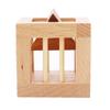 Triangle Wooden Brain Teaser Puzzle Cage Unlock Cage Apart Triangle Luban Lock  Adult Kids Toys