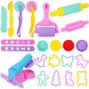 Playdough Tools Accessories for Kids Plastic Plasticene Toys with Animal Cutters Play Dough Mold Set Children Puzzle Party Faovr
