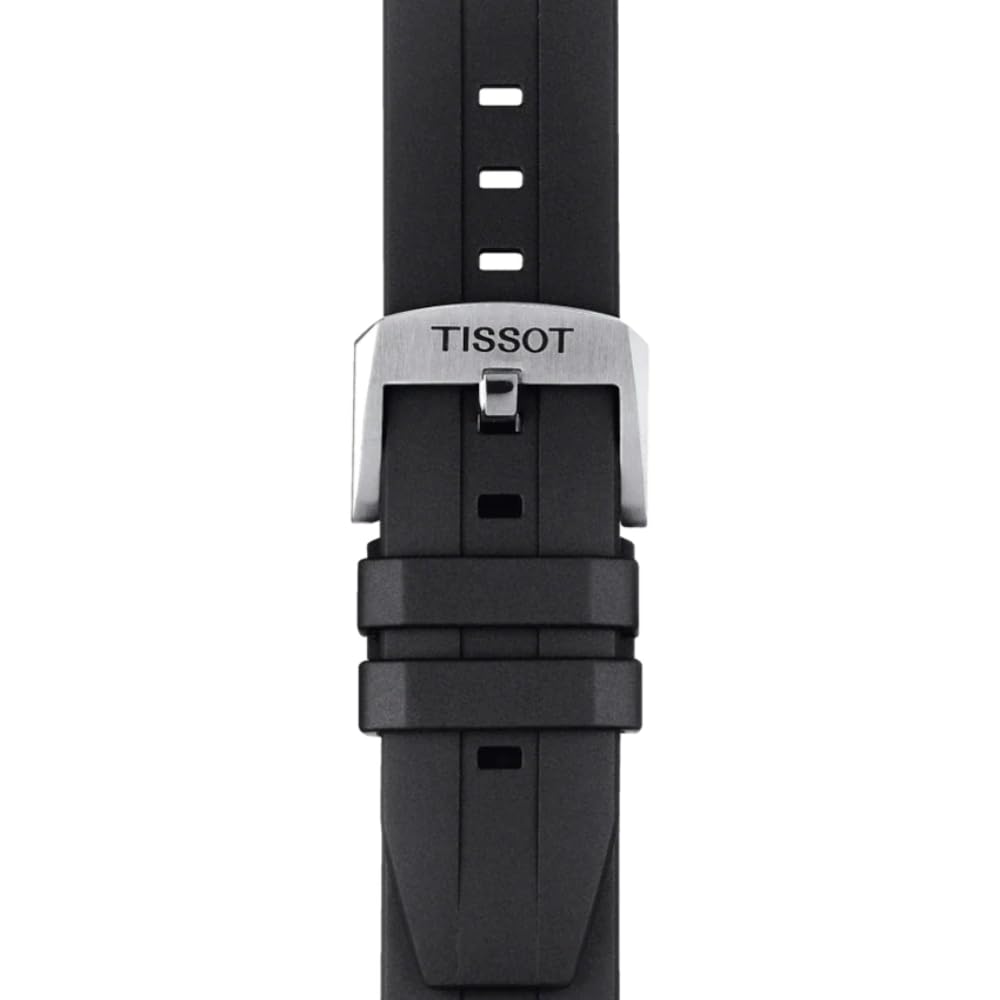 [Tissot] Мужские часы TISSOT Seastar 1000 Хронограф, Резиновый ремешок, T1204171704100, Синий циферблат