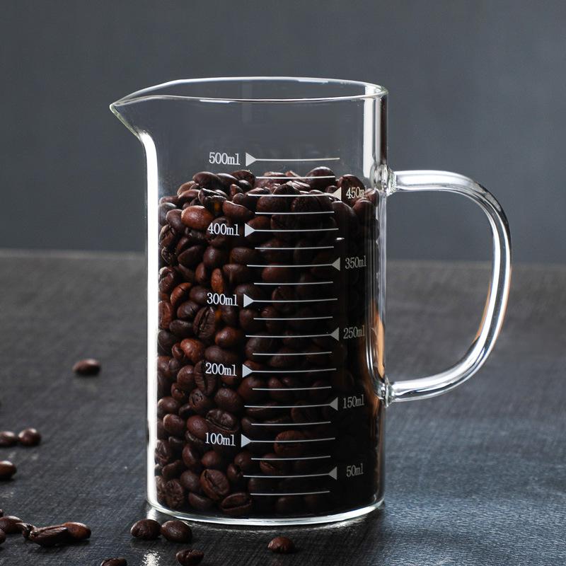 Молочная чашка Мерная чашка Термостойкое стекло Размерная шкала Чашка Кухня Бытовая Пояс Микроволновая Детская молочная чашка Чашка для воды