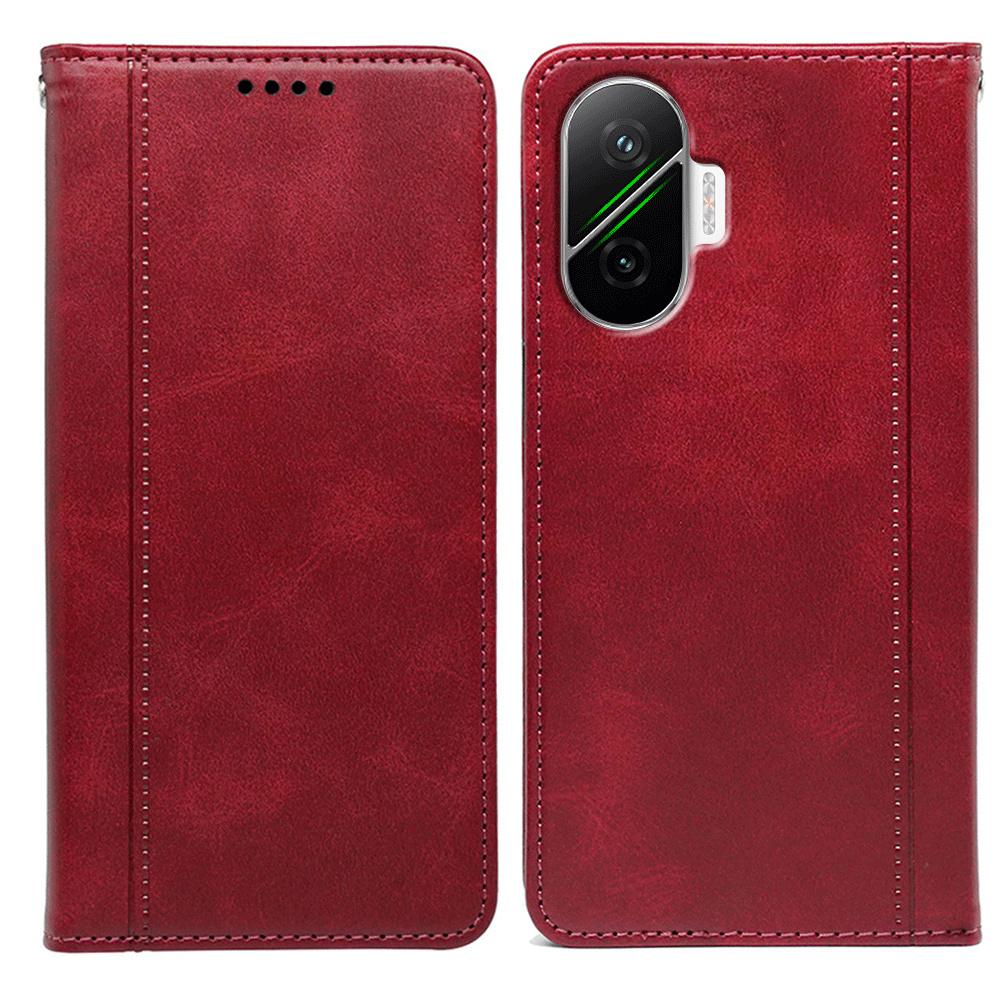 For Xiaomi Redmi Turbo 4 Pro 5G/Poco F7 5G Case Hidden Magnetic Closure Calf Texture Leather Phone Cover