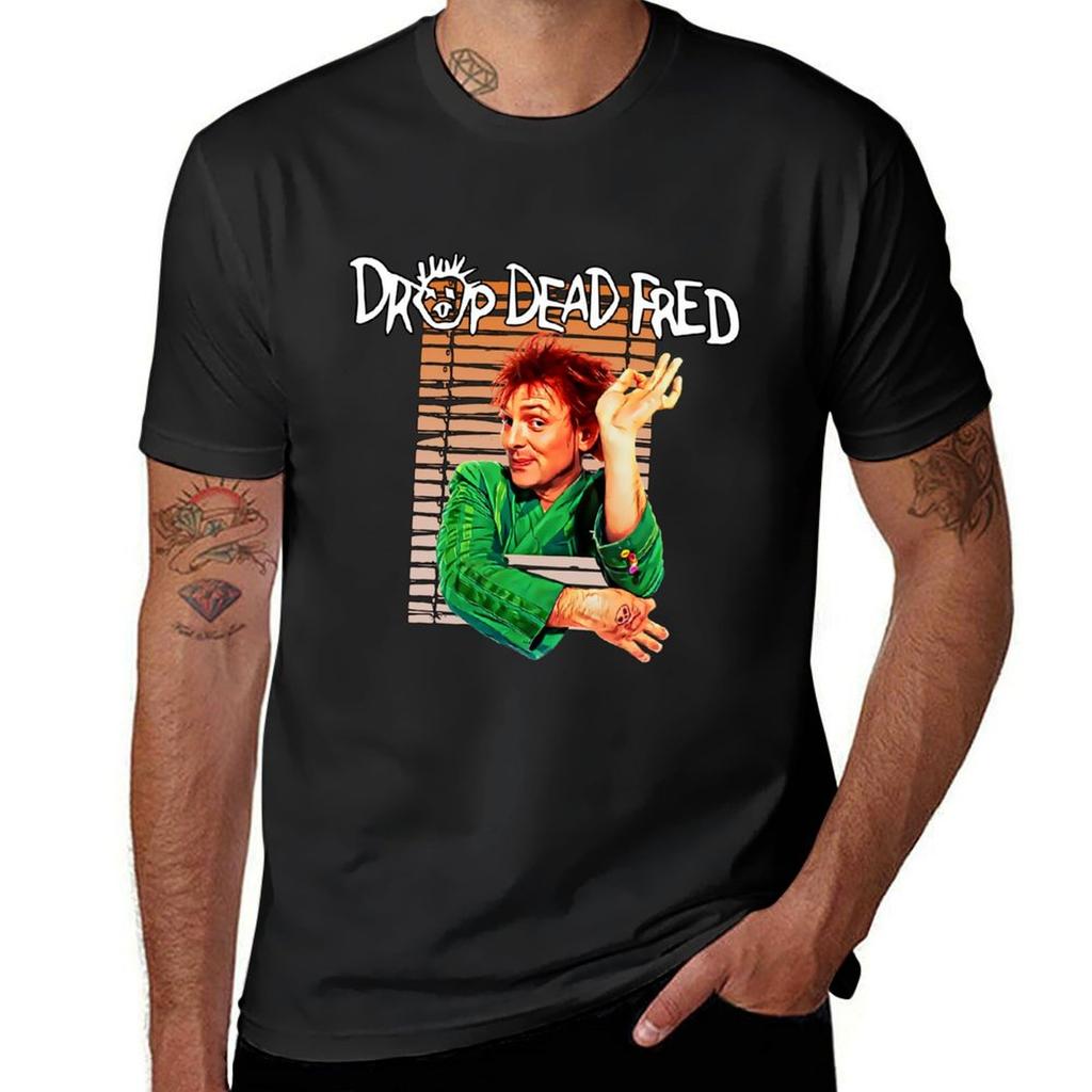 Drop Dead Fred классическая футболка Рик аниме эстетика одежда мальчики белые футболки для мужчин с принтом