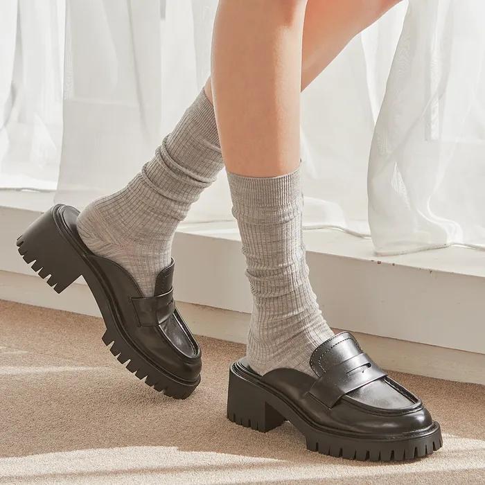 STW126 Носки до колена из тонкой шерсти мериноса