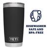 YETI Rambler 20 Стакан, Нержавеющая сталь, Вакуумная изоляция, с крышкой MagSlider