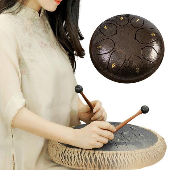 Стальной барабан для языка, перезвон дождя, ручные барабаны, звуковые лечебные инструменты, барабан для чакр, барабан для музыкального образования, медитации, йоги, дзен