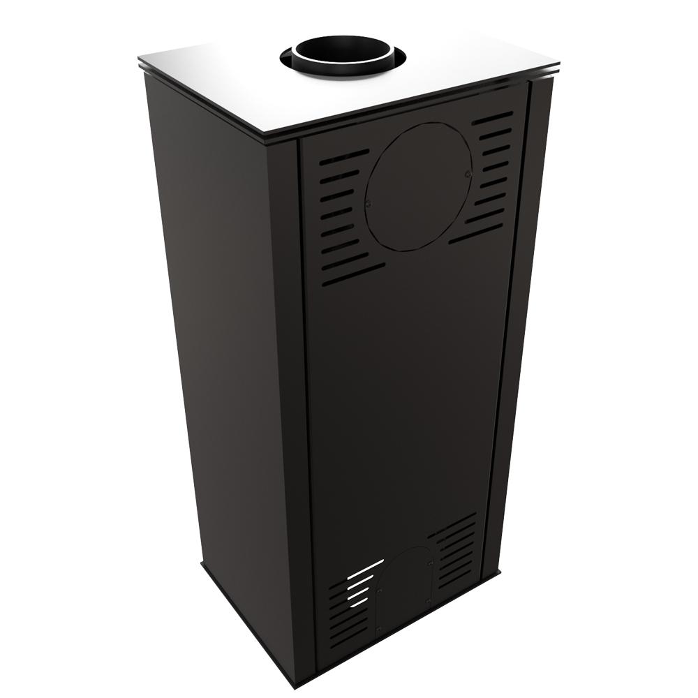 Wood burning steel stove KRATKI HATI Ø 150 5,5 kW black thermotec