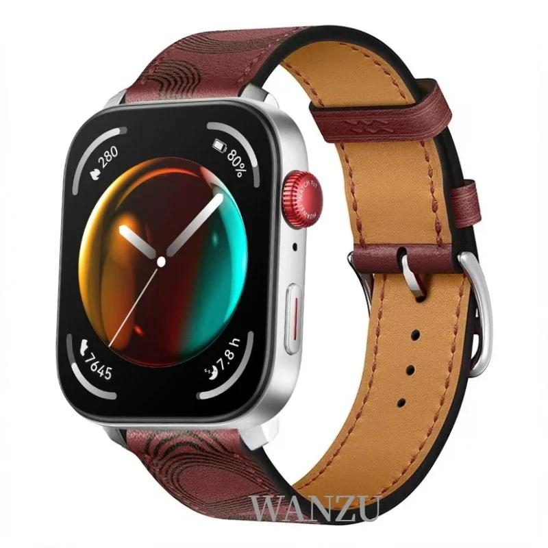 Высококачественный кожаный ремешок для Huawei Watch Fit 5 Pro/4 Pro, спортивный, удобный, дышащий браслет, аксессуар Correa для Huawei Fit 5/4/3
