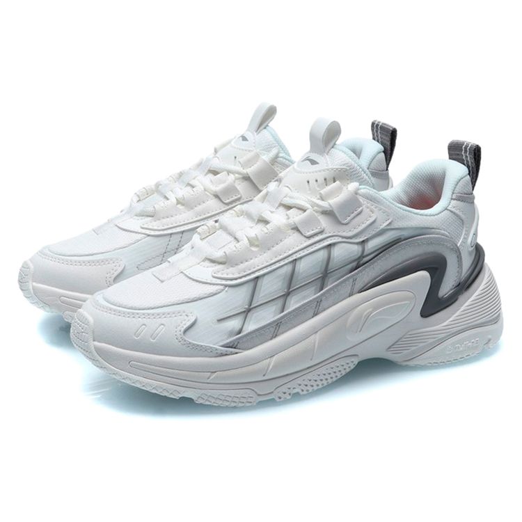 Li Ning Star Cloud OG Fabric Synthetic Leather Амортизирующие Нескользящие Износостойкие Дышащие Легкие Низкие Спортивные Повседневные Туфли AGCR014-3