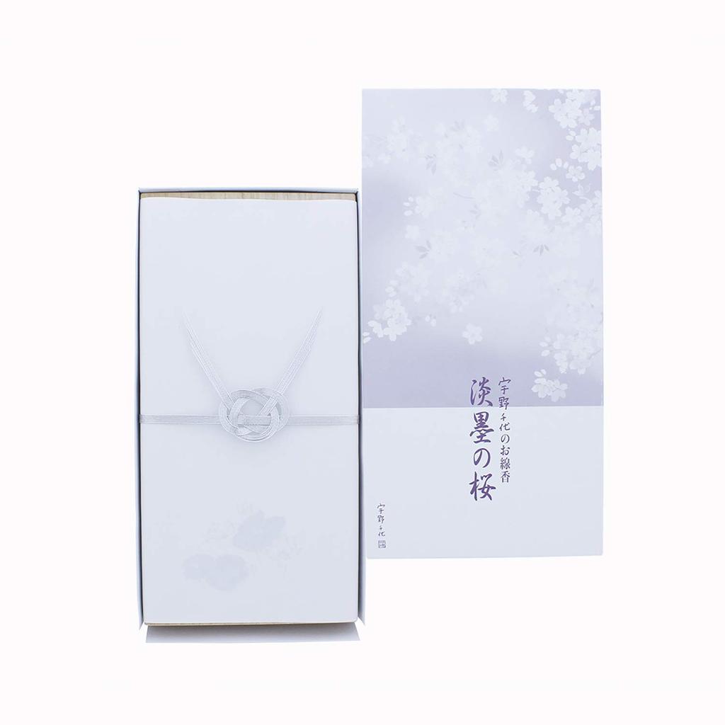 Nippon Kodo Uno Chiyo Incense Light Ink Cherry Paulownia 60g X 6 Sticks, Blossoms, Box, (gift Packaging)