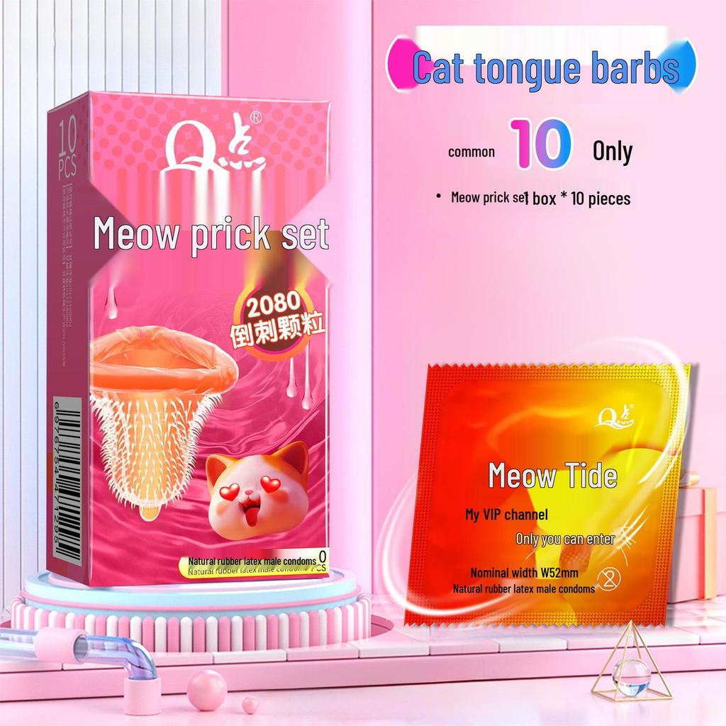 Q-Point Ultra-Thin 001 Long-Lasting Pleasure Delay Condoms with Hyaluronic Acid