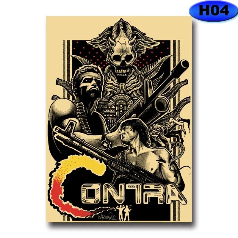 Современное украшение для дома, живопись, HD принты, постеры с видеоиграми, крафт-бумага, винтажный плакат, настенная наклейка, декор для комнаты, бара, кафе