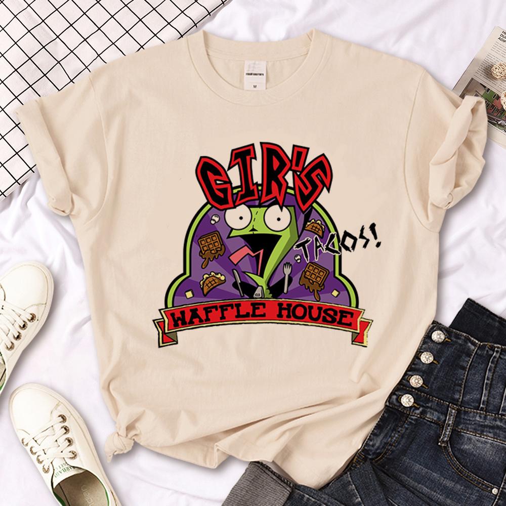 Футболки Invader Zim мужские комиксы футболки мужские манга аниме уличная одежда