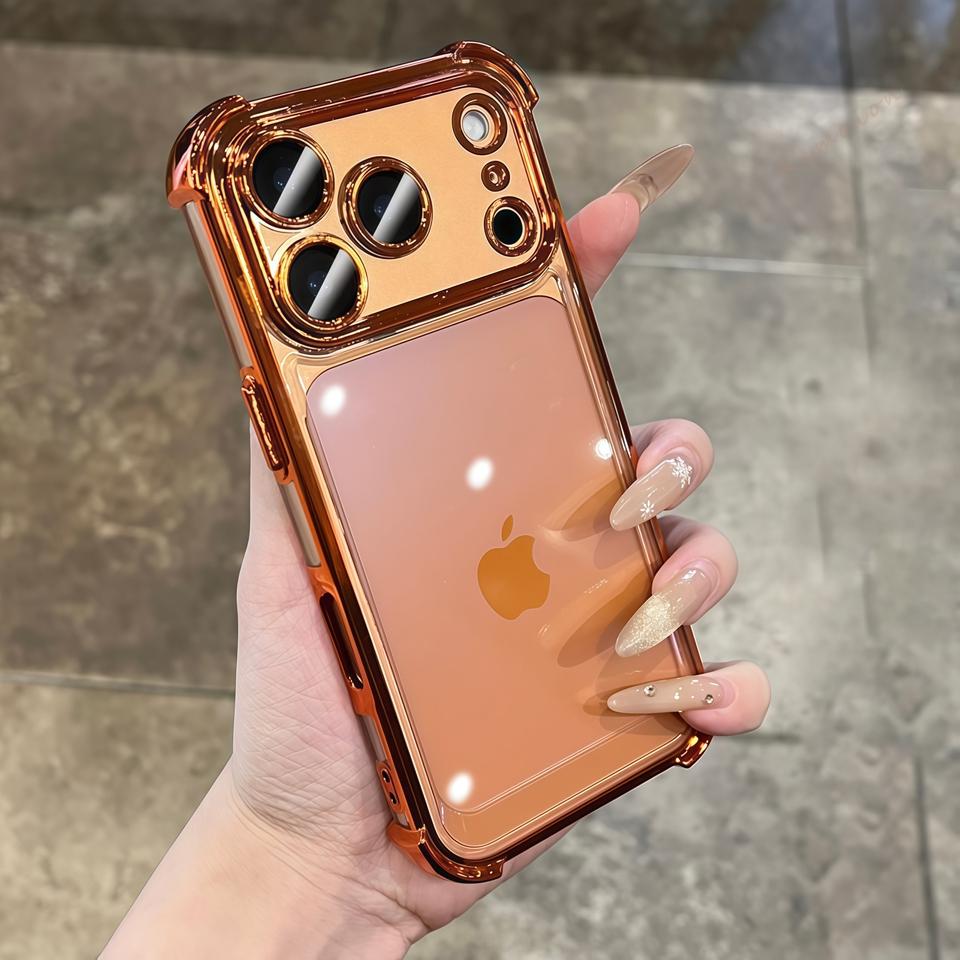 Ударопрочный чехол для телефона Для For Iphone 1 14 13 11 12 16 17 Air Pro Max 14 1 Plus 16Pro 17Pro Силиконовый Прозрачный Покрытие Защитная Крышка