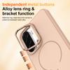For Samsung Galaxy A15 5G / 4G Case Skin-touch PC + TPU Magnetic Phone Cover with Lens Frame Kickstand