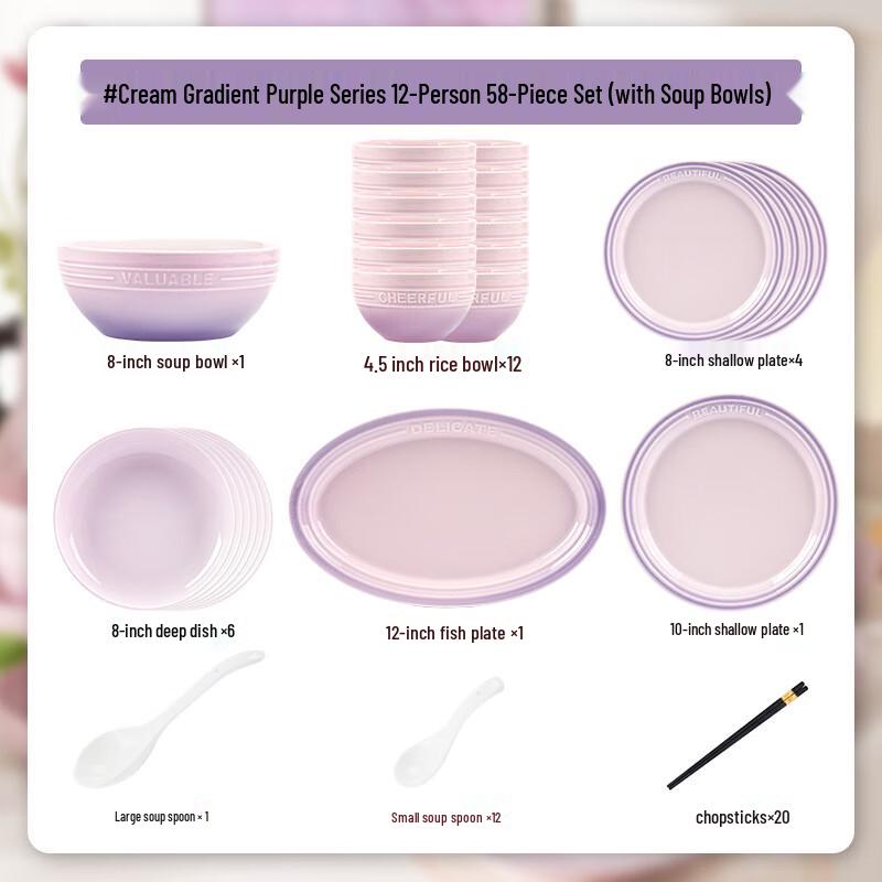 Moda Lanka Gradient Ceramic Dinnerware Set