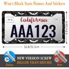 Black Spider Web License Plate Frame, Halloween Bat License Plate Frame Goth Gothic License Plate Cover Car Accessory 2 Pack 4 Holes For USA Canada