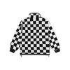 Vans Куртка-флис Шерпа в клетку Черно-белая Унисекс VN00091BBSU