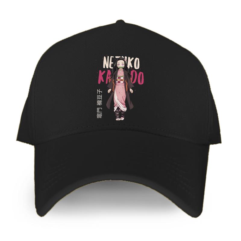 Kawaii Nezuko Kamado Demon Slayer унисекс женские кепки модная шляпа в стиле хип-хоп Kimetsu No Yaiba аниме манга бейсболка