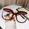 Большая оправа, модная круглая оправа для очков, радужная оправа для очков, которую можно сочетать с близорукостью