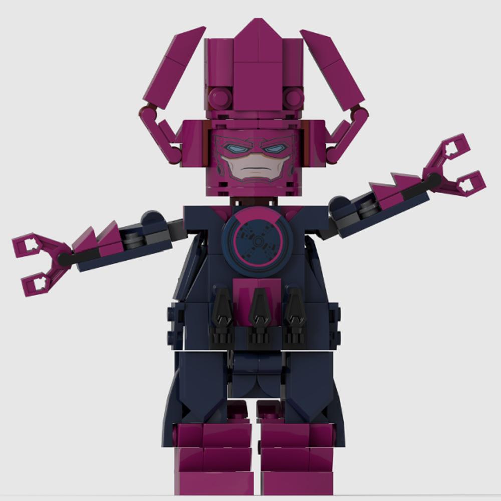MOC 227 деталей Горячий Известный Герой Фильм Moc Галактус Фигурки Персонажей Модель Индивидуальная Головоломка Креативные Идеи Детские Игрушки Подарки на День Рождения