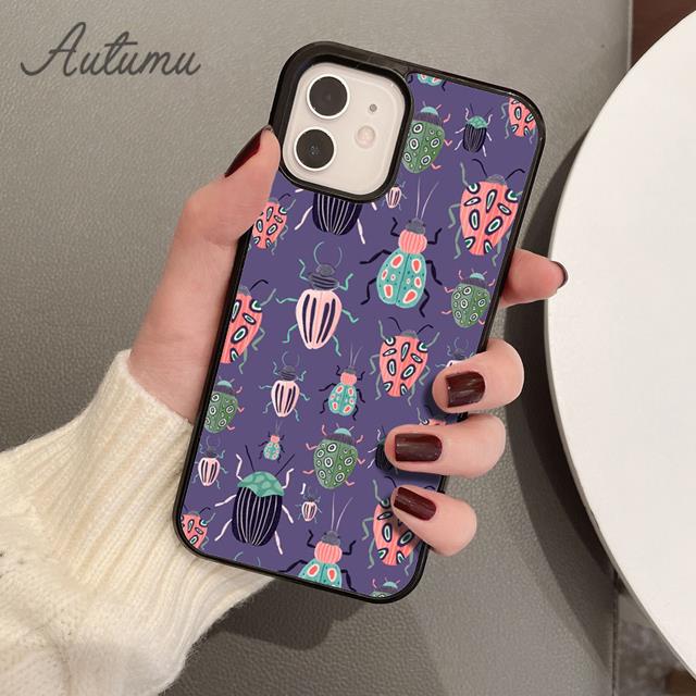 Чехлы для телефонов с коллажем из жуков, насекомых, энтомологии для iPhone 17 Air 15 16 16e 11 12 13 14 Pro Max Plus Cover coque Fundas