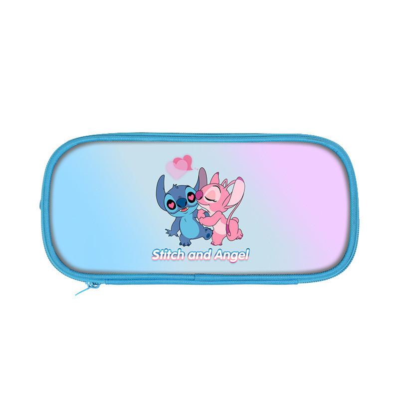 Stitch Double Compartment Gift Pencil Case With Spacious Storage For Children And Teens