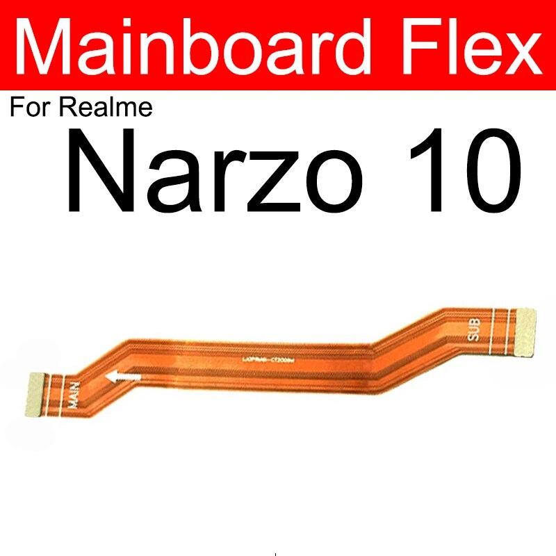 Гибкий кабель материнской платы ЖК-дисплея для OPPO Realme Narzo 10 20 30 Pro 50 50i 50A Prime 4G 5G, гибкая лента для материнской платы, ЖК-дисплей, детали