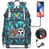2026 Sports Soccer USB Large Capacity Backpack for Middle High School Students Travel Unisex