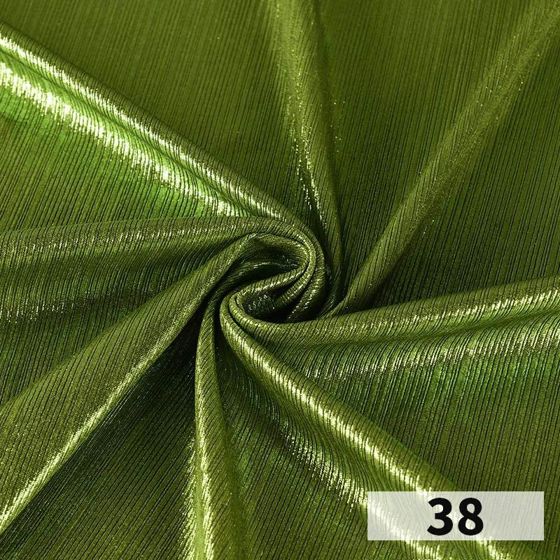 1x1.45 Meter Metallic Gliter Soft Fabric Shiny Gold Silver Fashion High Stretch Bright Silky Cloth for Diy Sewing Dress Fabrics